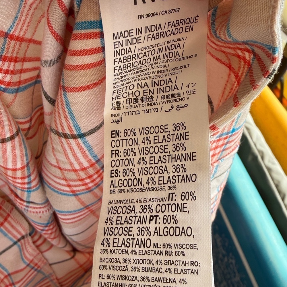 RVCA Multicolor Plaid Trousers / 29 - Picture 10 of 10